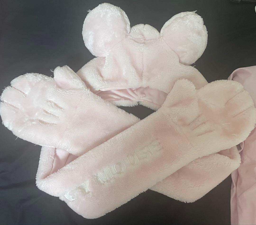 ディズニー マフラーキャップ ピンク