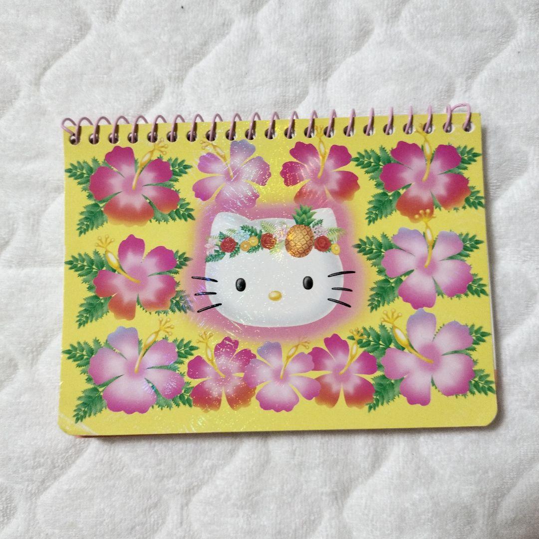 d*9様 サンリオ ハローキティ ハイビスカス メモ帳 　ネイルシール　平成レト