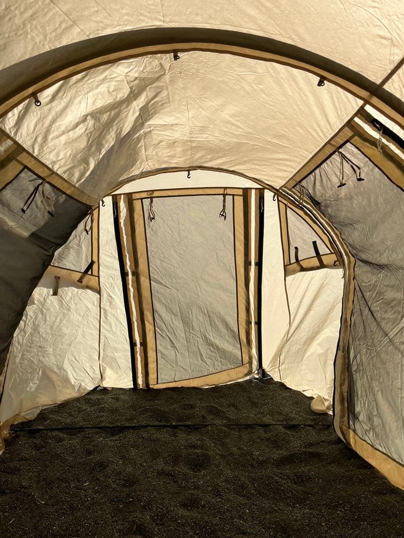 【美品】DOD カマボコテントミニ 別注モデル ベージュ×ダークブラウン