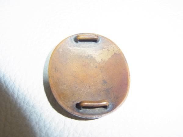 ◆大変希少！美品 昭和3年◆楕円型 『立命館 禁衛隊』 徽章 素銅（すあか）製