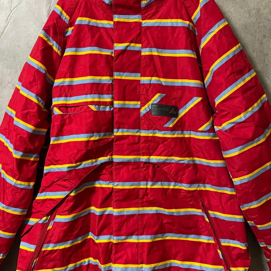 Burtonバートンスキーウェアスノーボードジャケットパーカーフード付き赤レッド