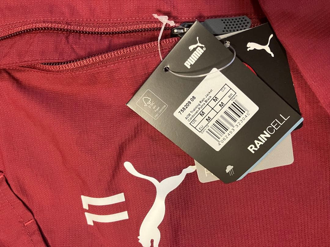 支給品ACミランウィンドブレーカージャケットPUMA レインセル