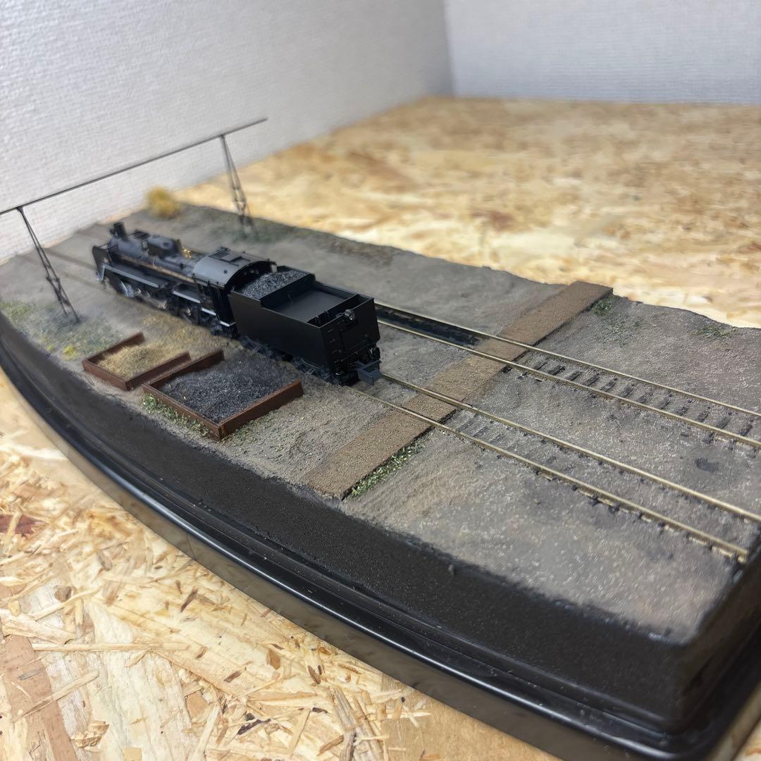 【ケースあり】Nゲージ対応蒸気機関車撮影ベース 機関区ピット付き