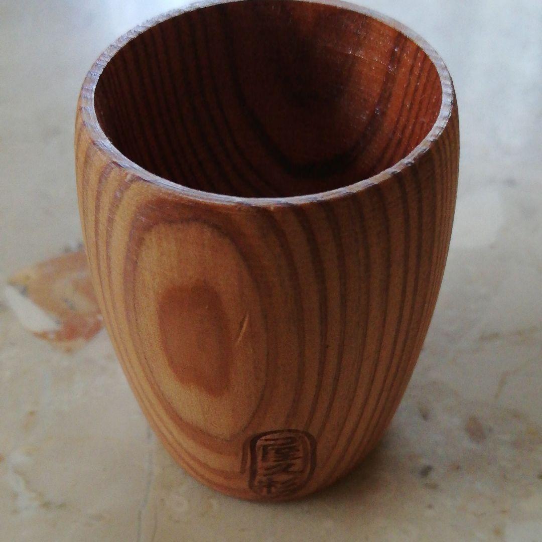 屋久杉のひょうたん徳利と屋久杉のおちょこ