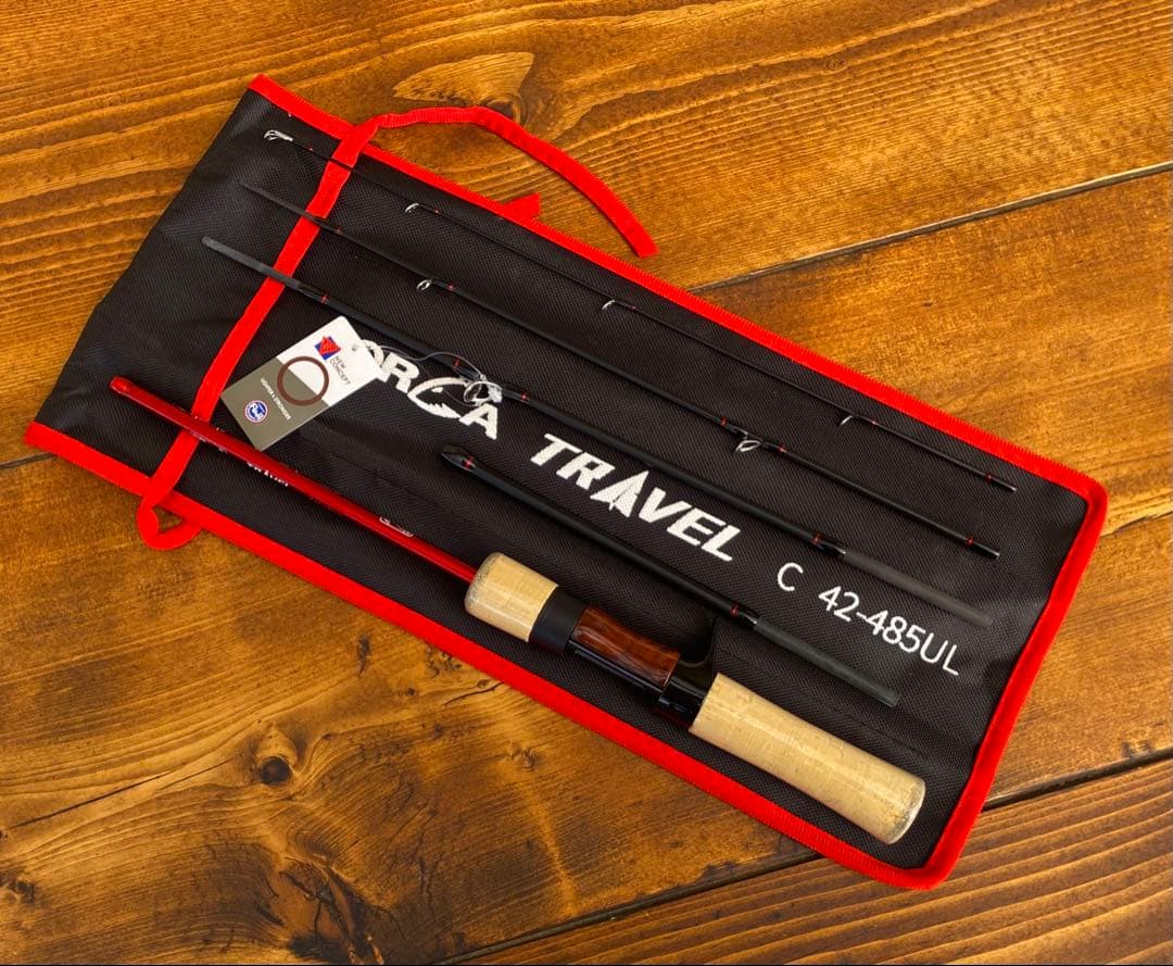 トラウトロッド　ウッド調　485UL 424UL ベイトロッド　パックロッド