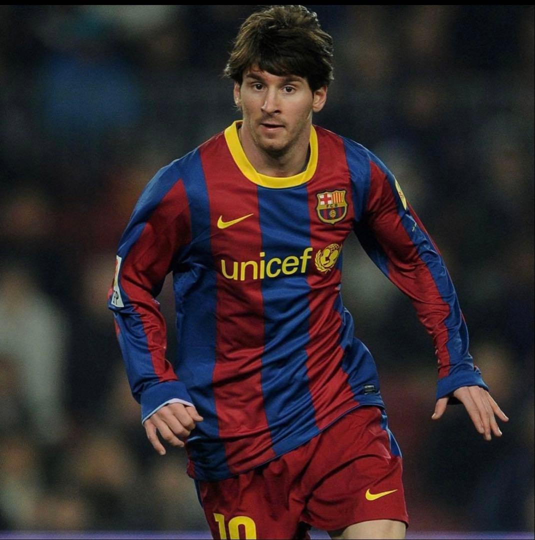 メッシ10 バルセロナ 10-11 長袖 オーセン 上下セット 正規品 美品