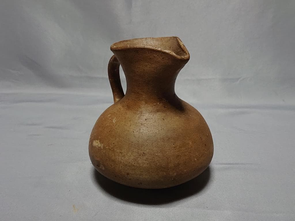 コレクター収集品　イラン　ギーラン　研磨土器　手付水差