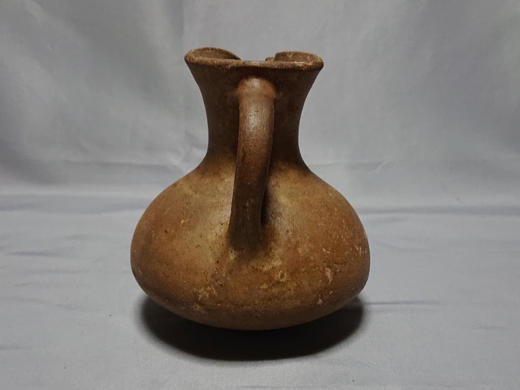 コレクター収集品　イラン　ギーラン　研磨土器　手付水差