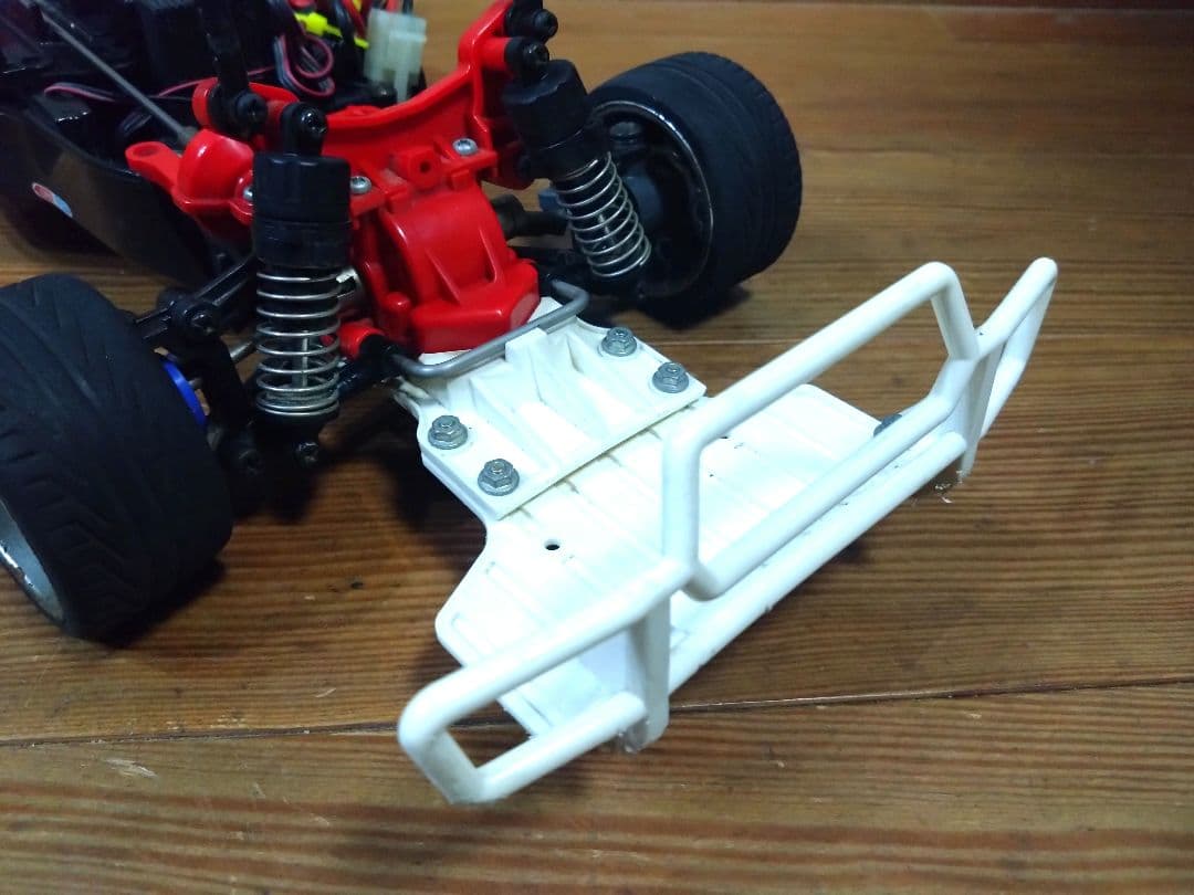 タミヤ　TA02　シャーシ　メカ　プロポ　ラリースキッドガード　セット