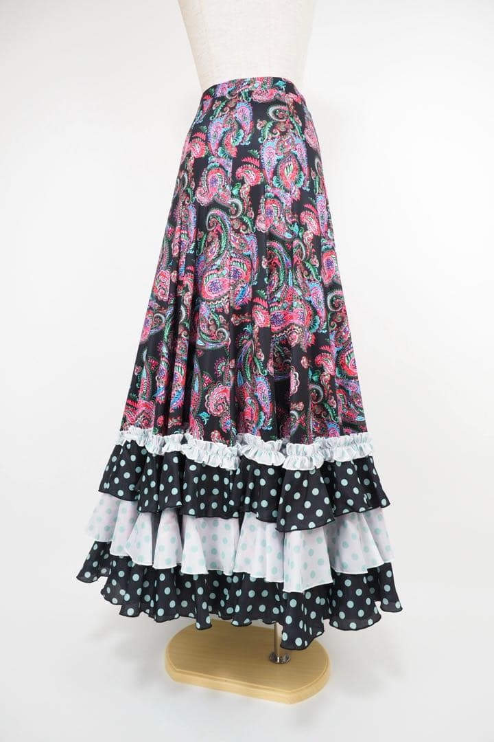 フラメンコ　ファルダ　新品　※訳あり　フラメンコ衣装　レッスンファルダ