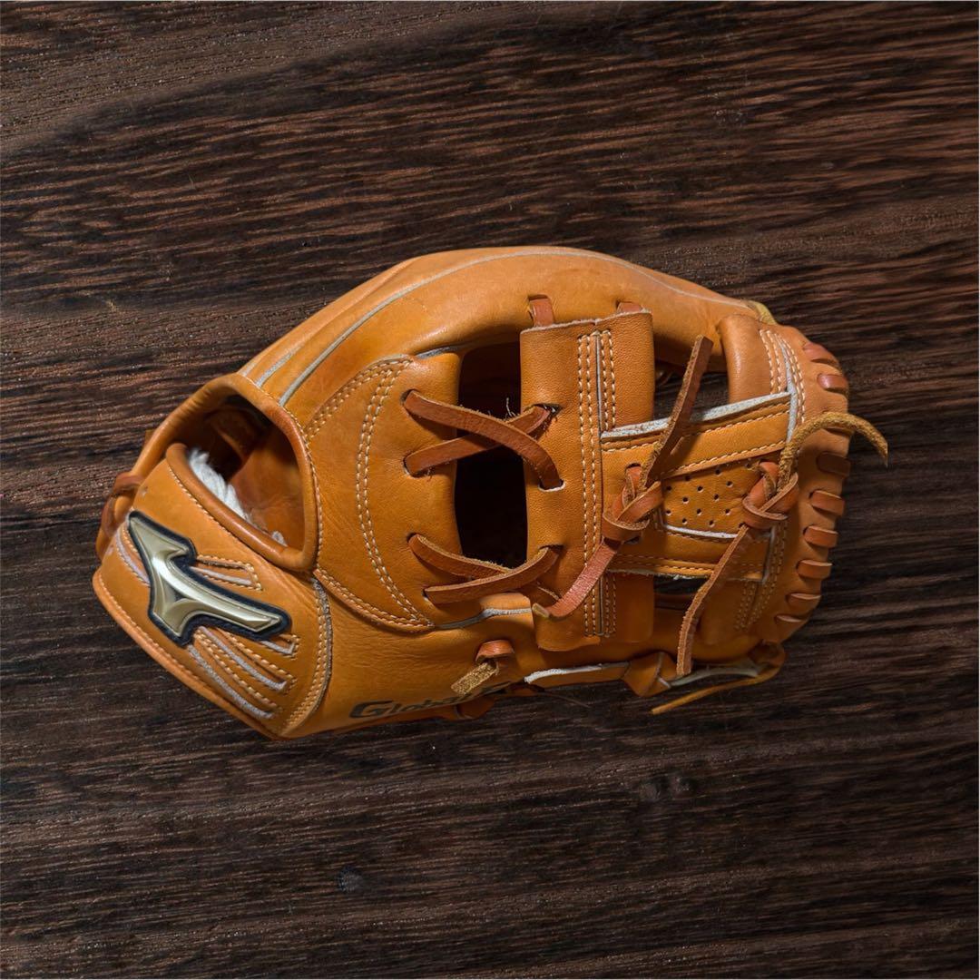 Mizuno Global Elite 軟式グローブ オレンジ【ジュニア用】