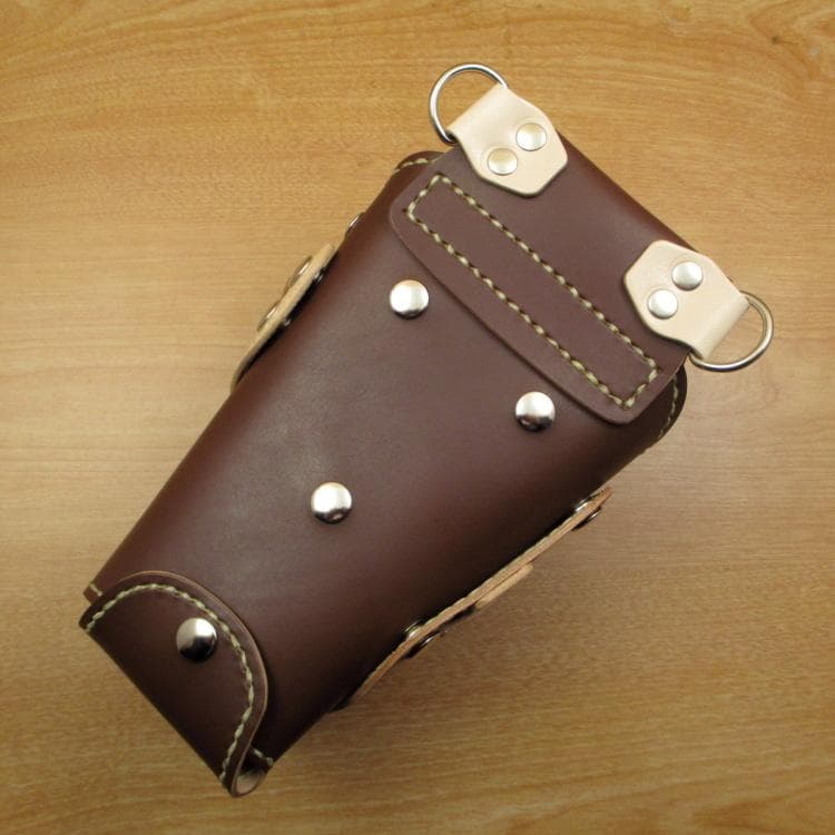 【トリマー向き】 ７丁　ブラウン＆カラフル　シザーケース　TSC-10/CBB