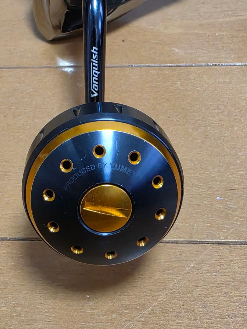 シマノ　16ヴァンキッシュ4000HG　夢屋アルミラウンド型ノブ　リールスタンド