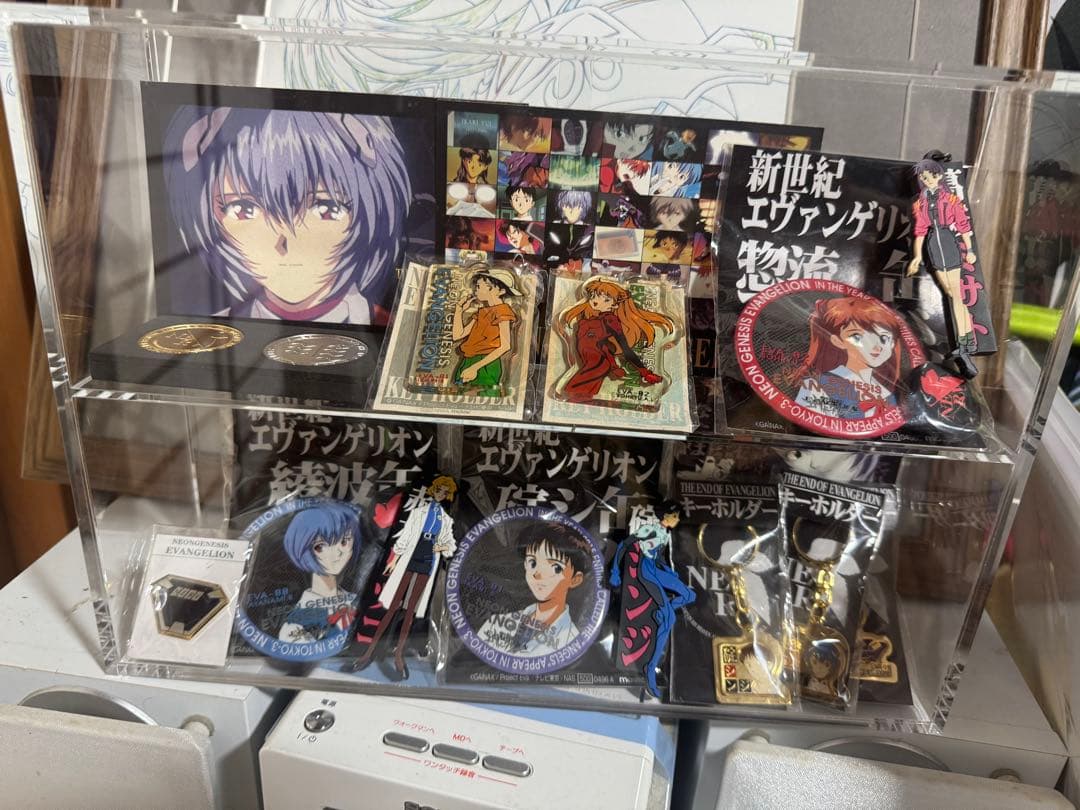 エヴァンゲリオン　レトロ　缶バッジ　綾波レイ