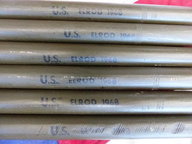 1968” 米軍実物 ナム戦 デッド!　テントポール　8本セット 軍幕 283