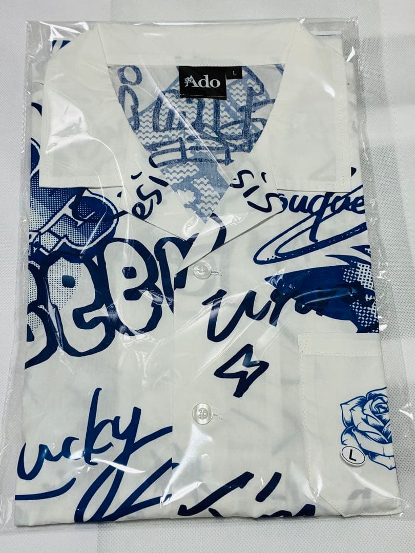 新品未開封　Ado POP-UP STORE オープンカラーシャツ Lサイズ