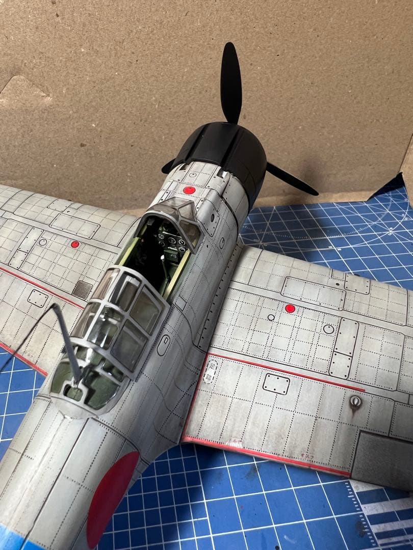 童友社 1/32 零戦21型 「真珠湾攻撃隊」 完成品