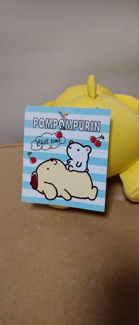 ポムポムプリン さくらんぼ ぬいぐるみ