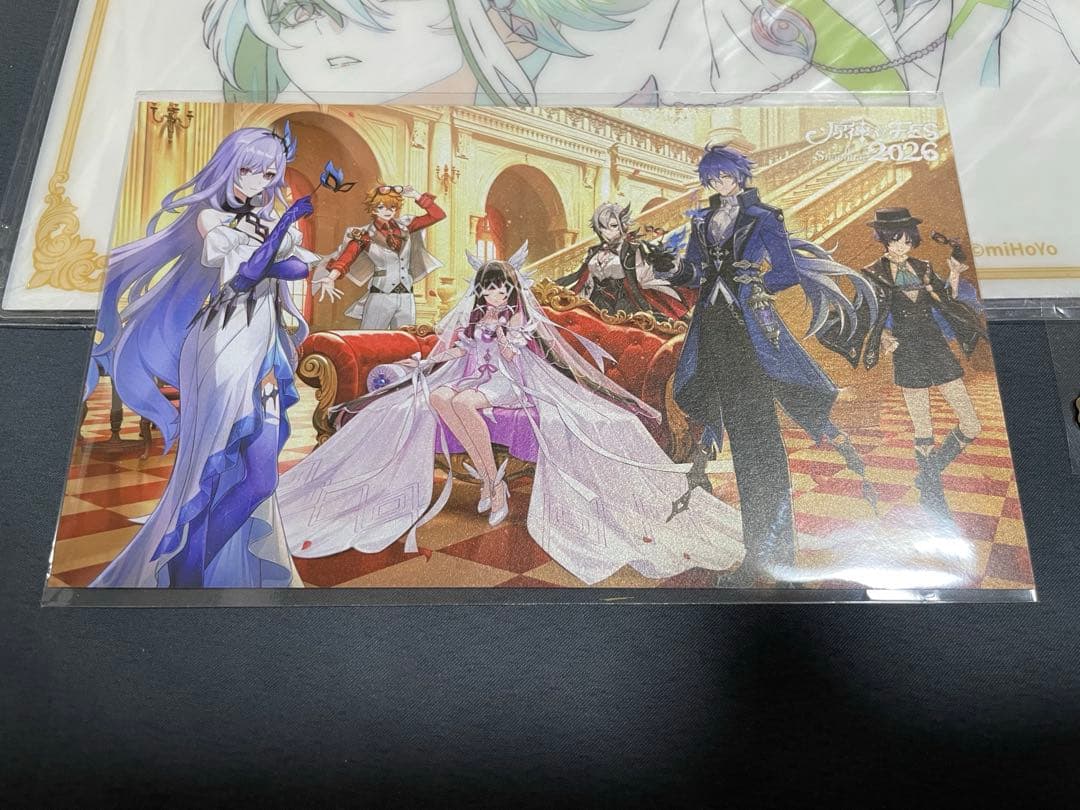 原神 フェス 会場限定 vip入場特典 PVCデスクマット アルレッキーノ 召使