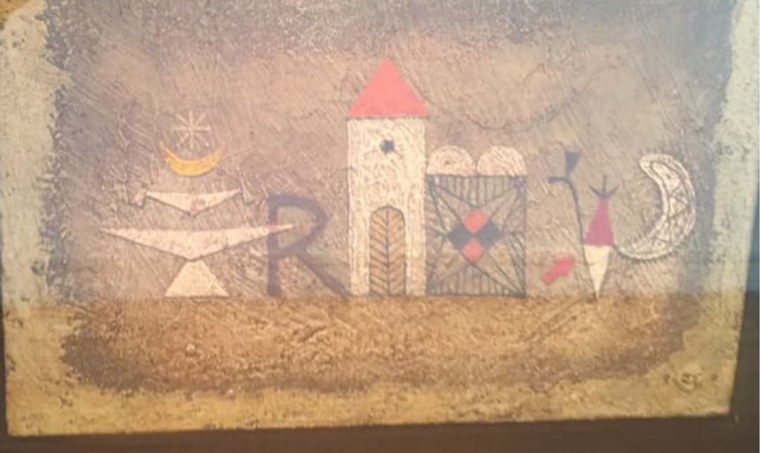 山本　明比克　3号　絵画　『Rの夜』