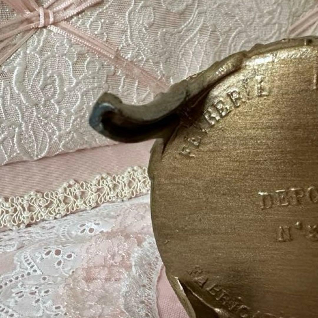 アンティーク ブロンズ製 薔薇モチーフジュエリーBOX