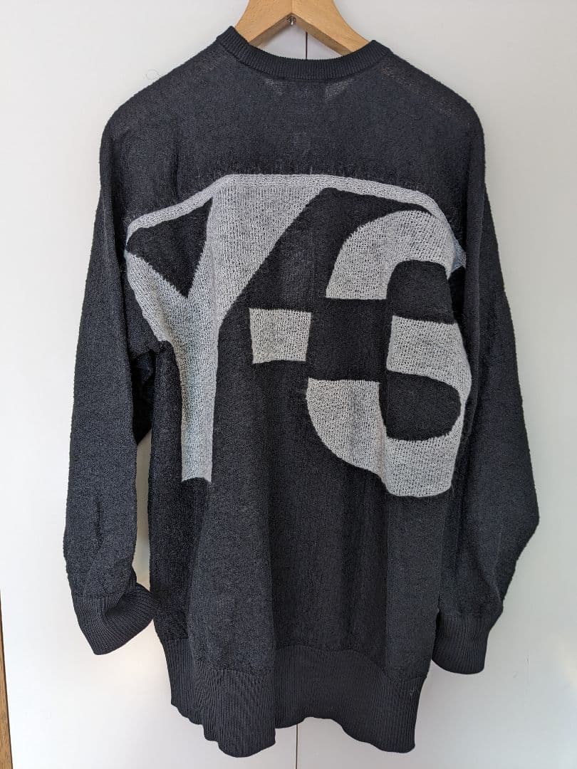 新品 Y-3 ワイスリー W CLASSIC SHEER ニット ロゴセーター