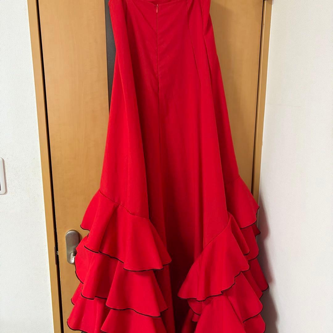 フラメンコバタデコーラ　赤×黒