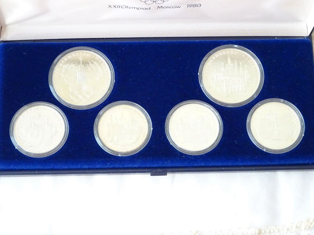 1980年 モスクワオリンピック 記念硬貨 6枚セット 銀製