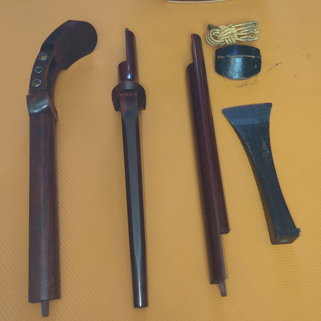 三味線　紅木　金細