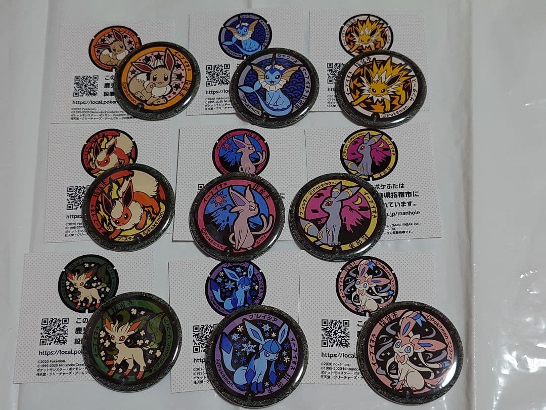 ☆ポケモン ポケふた 缶バッジ イーブイ ブイズ ブラッキー ニンフィア