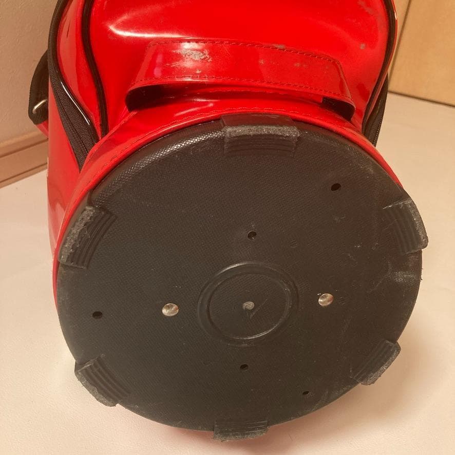 【超希少】コカコーラ　ゴルフ キャディバッグ レッド エナメル ロゴ刺繍 6分割