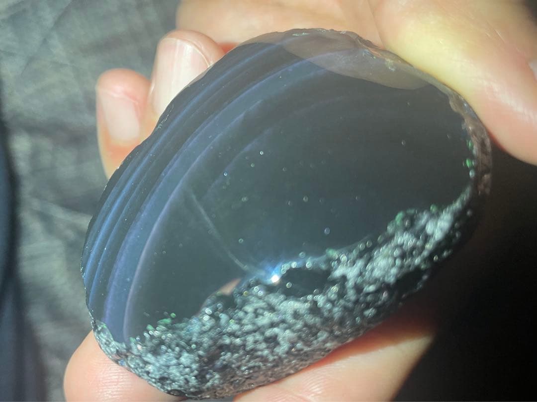 研磨品　十勝石玲瓏　ブルーレインボー　特級品