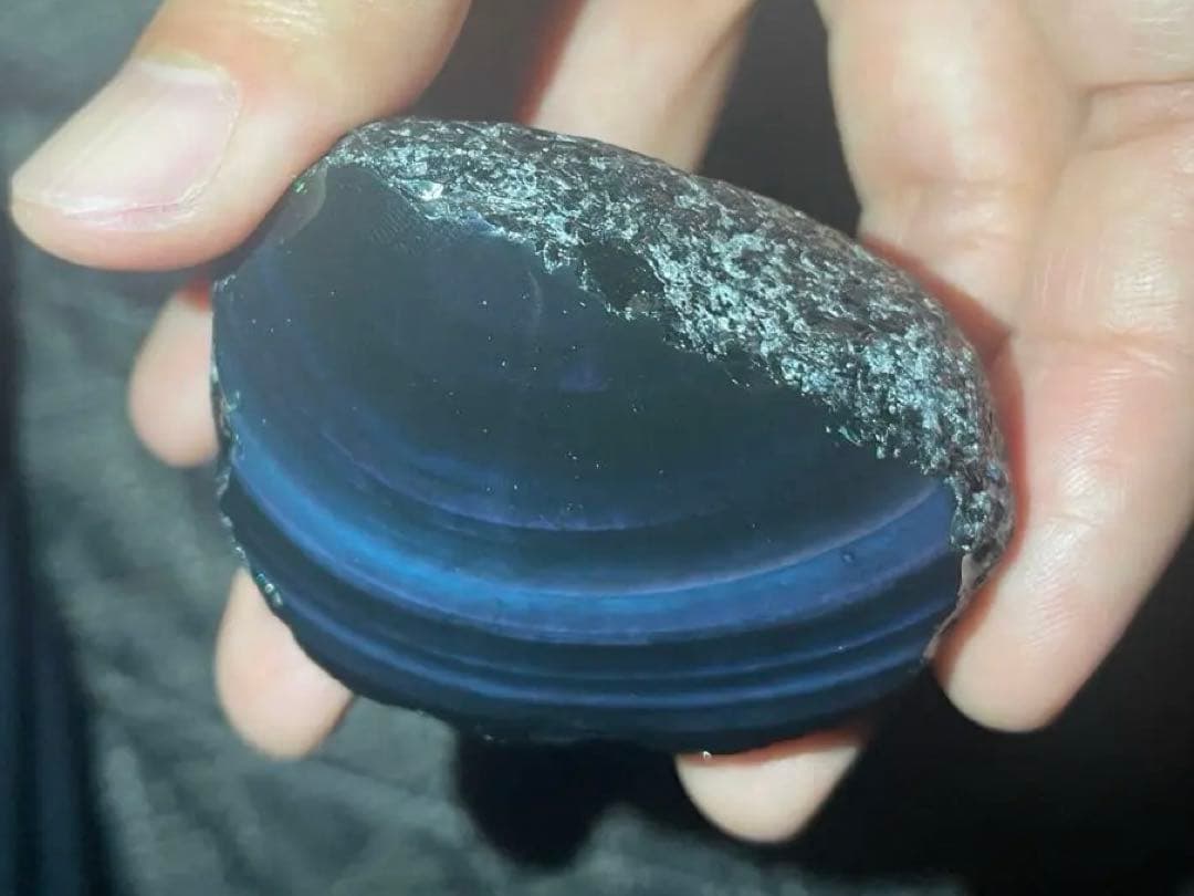 研磨品　十勝石玲瓏　ブルーレインボー　特級品