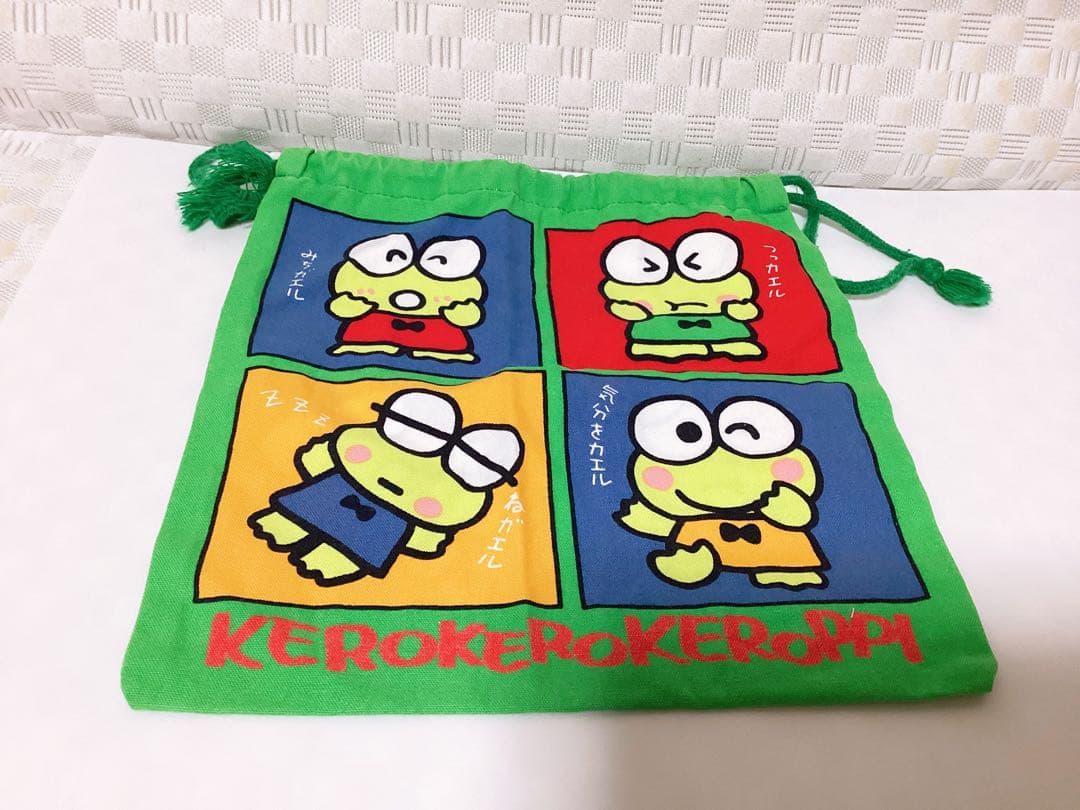 昭和レトロ サンリオ❤︎けろけろけろっぴ❤︎ ハンドタオル&巾着袋セット⭐️特典付き⭐