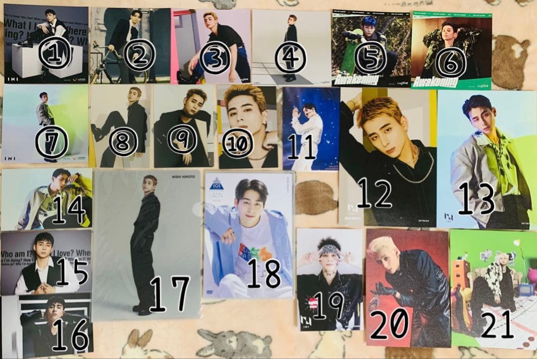 西洸人くん トレカ 写真 グッズ CD ポスカ バラ売り まとめ売り INI