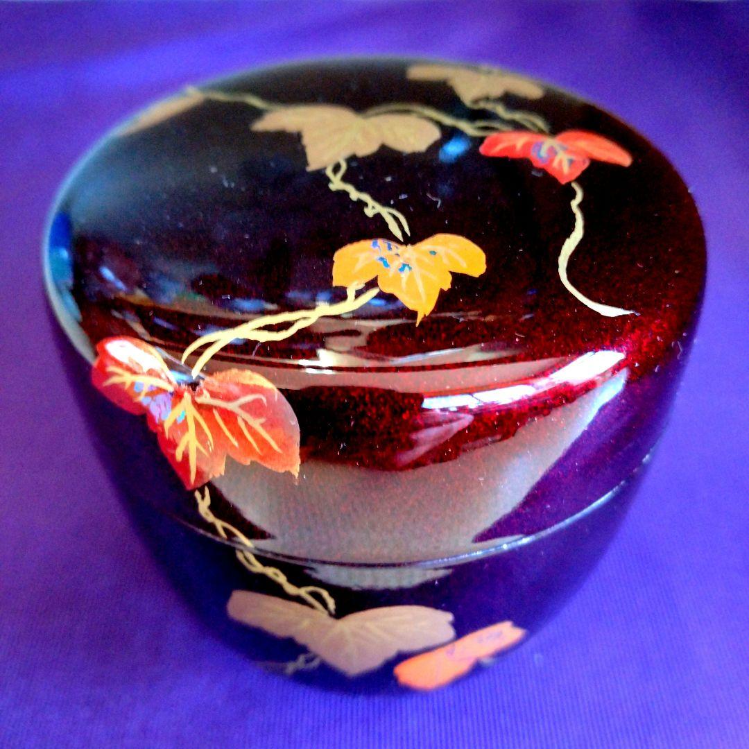 茶道具　期間限定特価　蔦蒔絵中棗　内梨子地 　新品未使用品