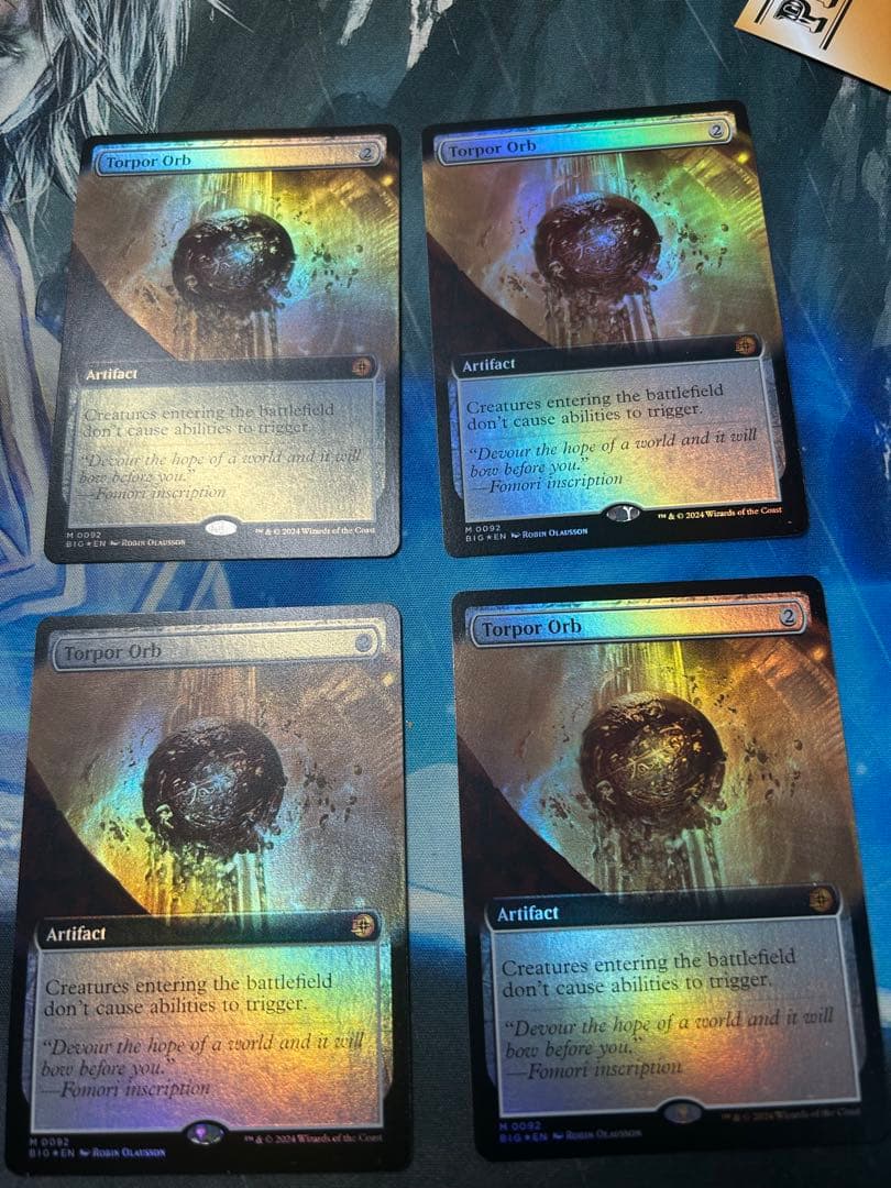 mtg 倦怠の宝珠/Torpor Orb 英拡張foil4枚