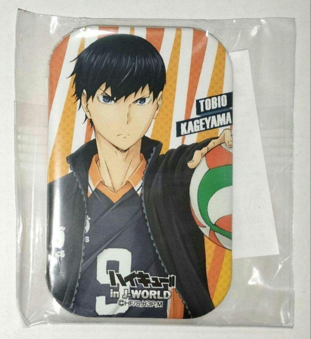 ハイキュー!! 影山飛雄 カド丸缶バッジ 等身 j-world 宮城フェス
