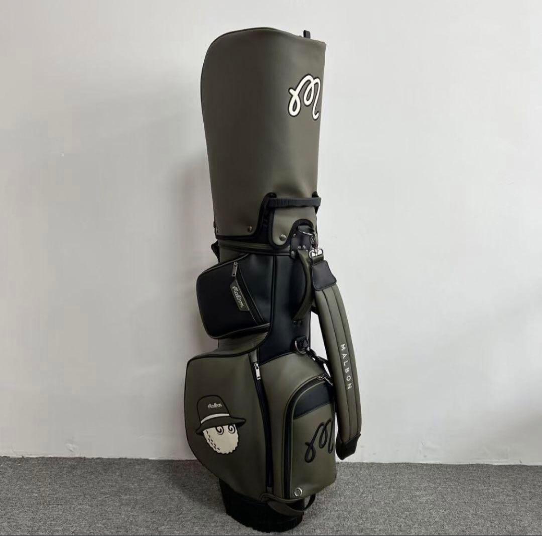 Malbon Golf マルボン ゴルフ キャディバッグ ゴルフバッグ PU