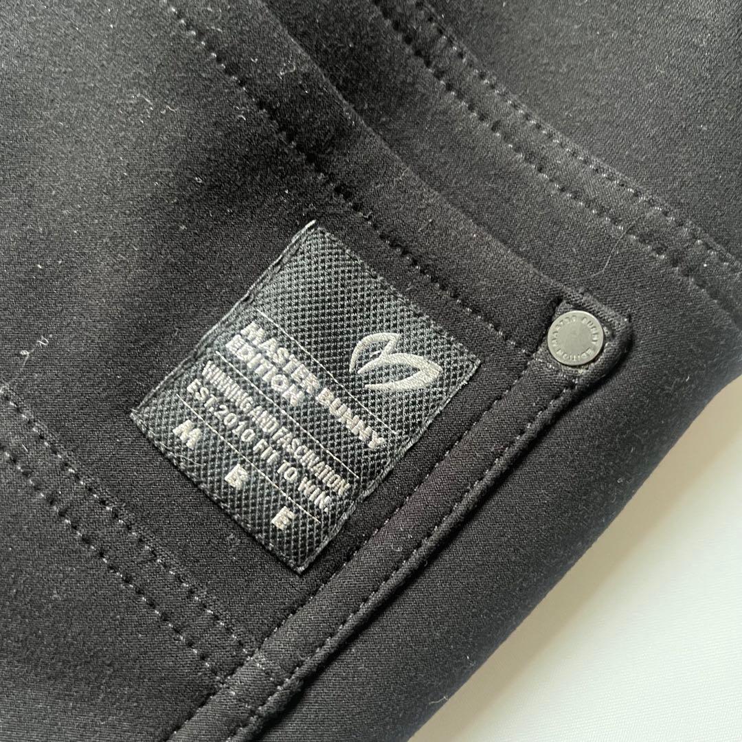 マスターバニー　パーリーゲイツ　ダンボールニット　ゴルフパンツ　裏起毛　M 黒