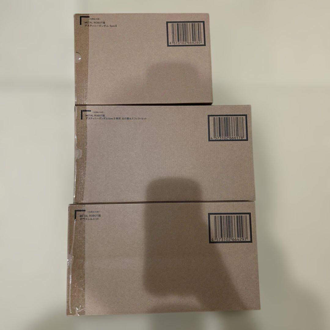 メタルロボット魂 デスティニーガンダムSpecIIゼウス、光の翼3点セット
