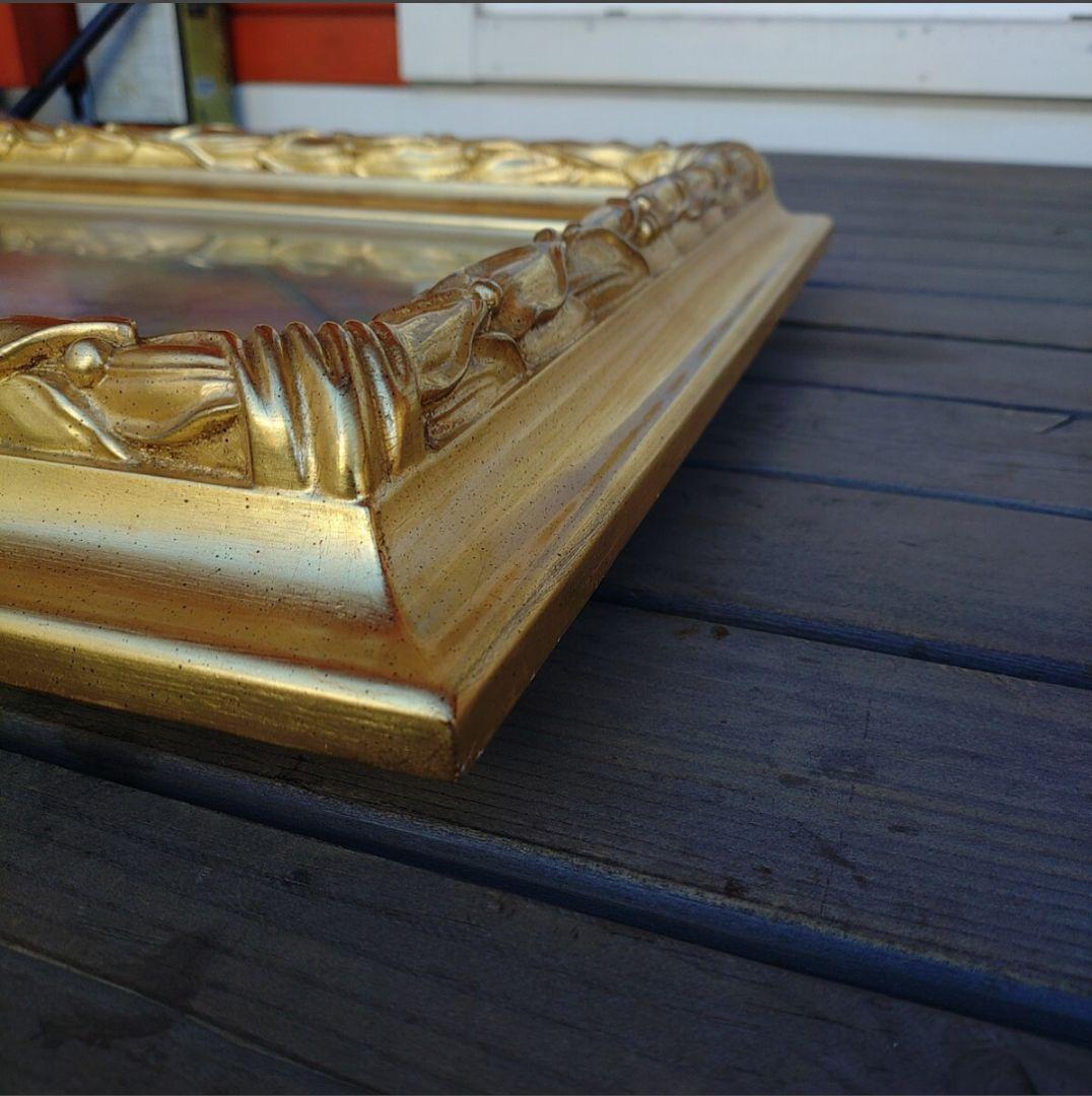 真作保証　尾崎幸雄　ダンフェルロシュロの小公園F4 額サイズ52×42.5cm