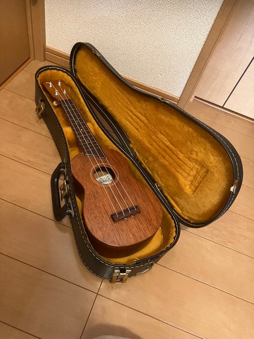 HONEY BEE アコースティックギター サンバーストと年代物ウクレレ