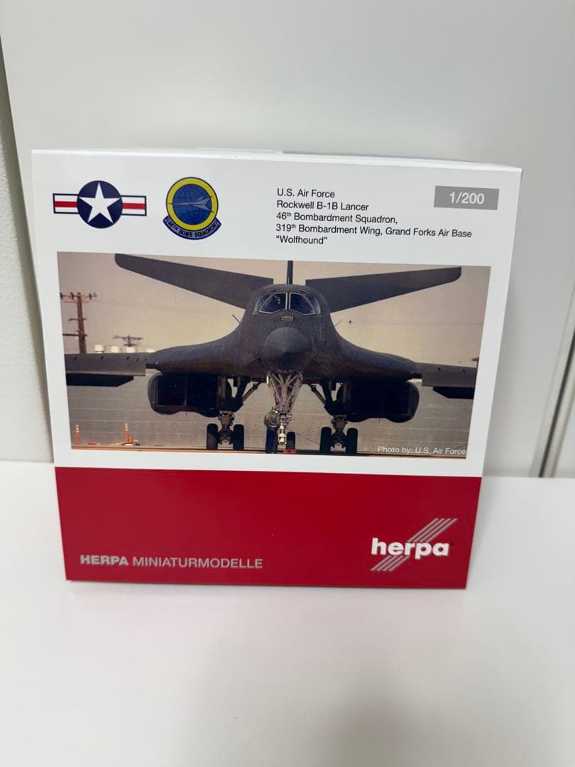 【herpa】ロックウェル社アメリカ空軍B-1B爆撃機ランサー1/200