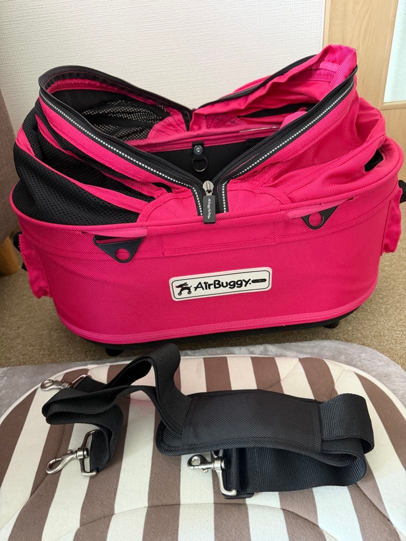 美品　AirBuggy ペットカート ピンク　コットのみ