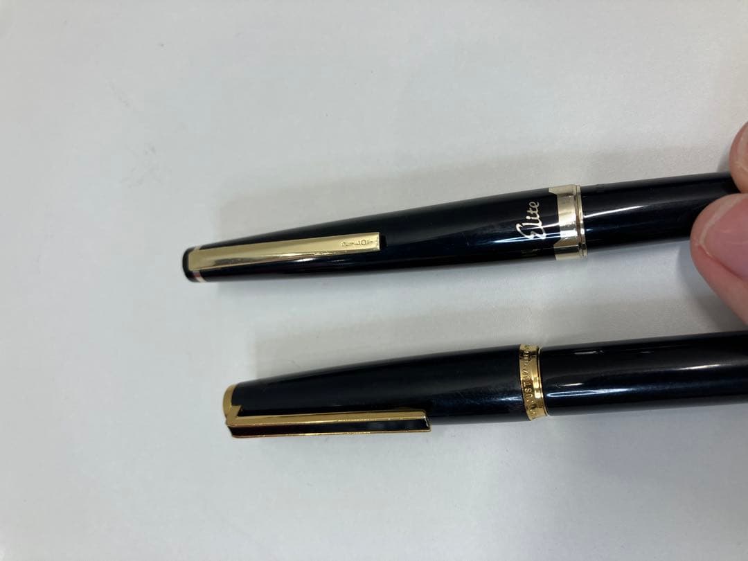 パイロット 万年筆 ブラック ゴールドペン先 18K/14K585 【3733】