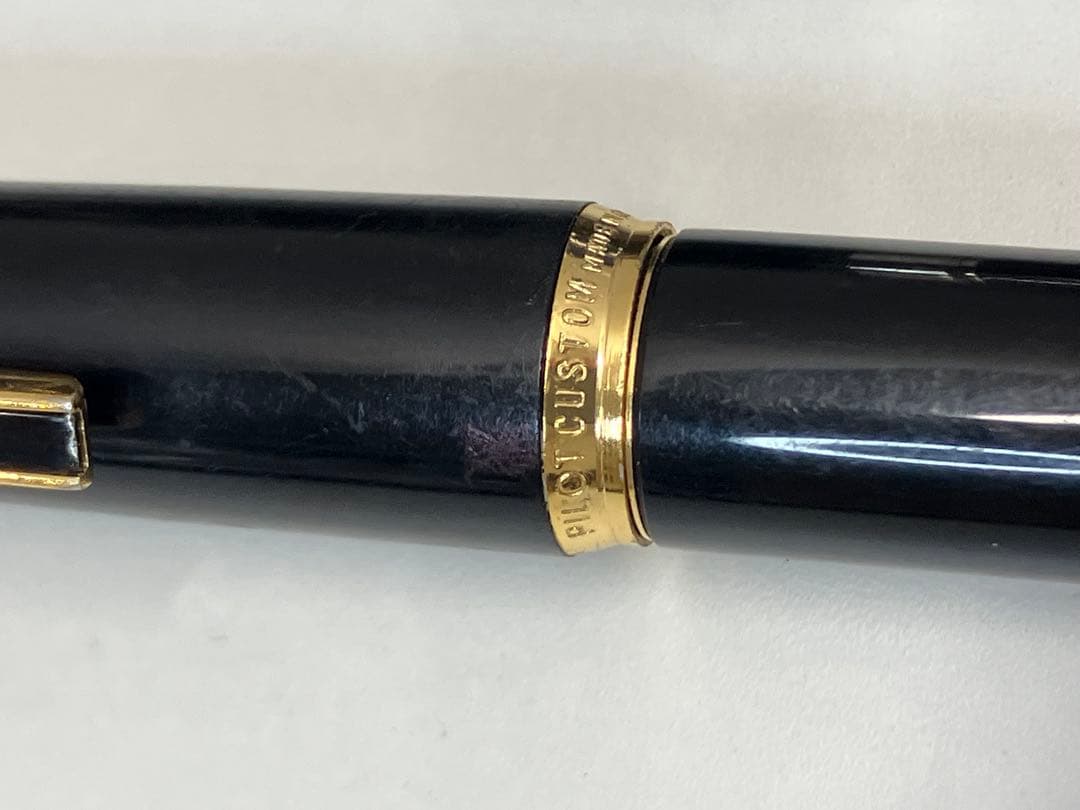 パイロット 万年筆 ブラック ゴールドペン先 18K/14K585 【3733】