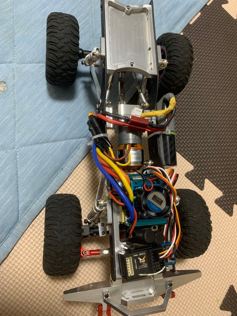 RC1/12カー アルミ製シャーシ オフロードタイヤ