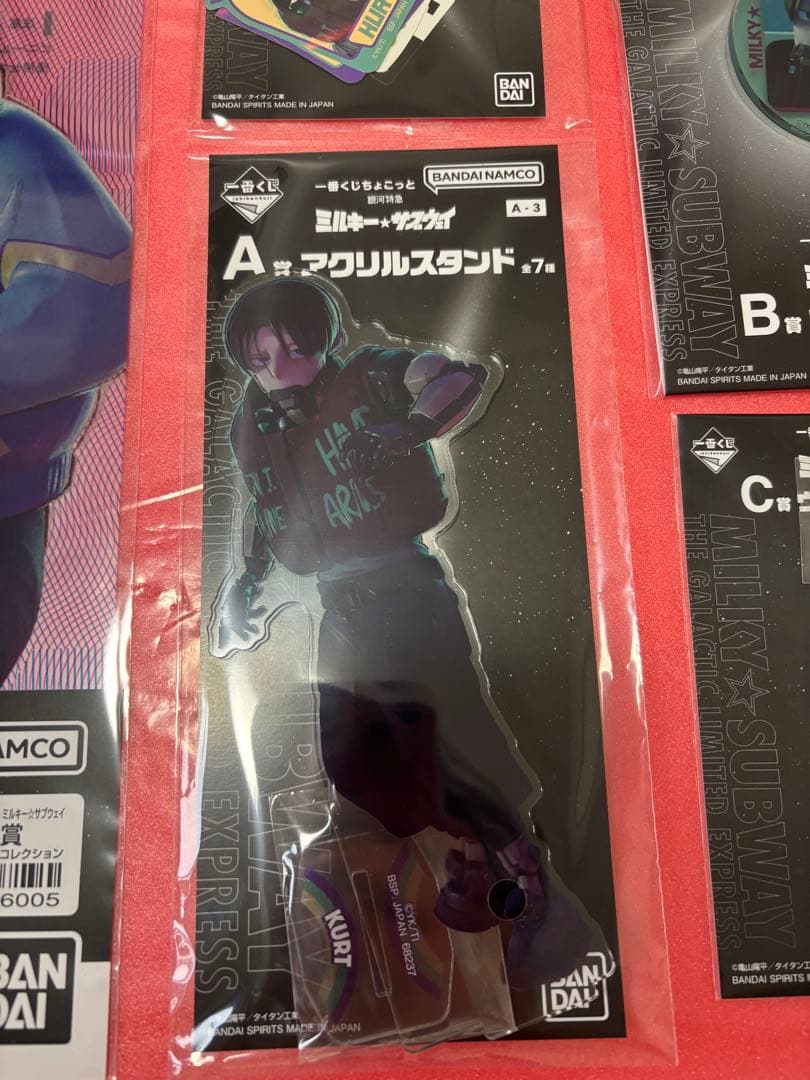 一番くじ 銀河特急 ミルキーサブウェイ　A賞 アクリルスタンド カート　コンプ