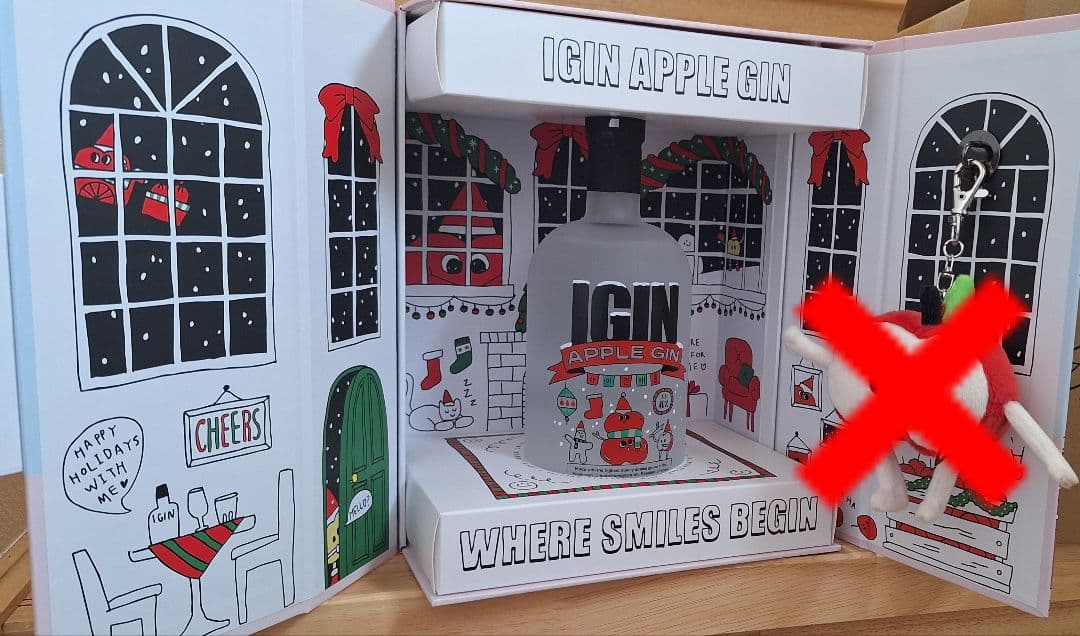 IGIN APPLE GINホリデースペシャルエディションピンク(BOXとお酒)